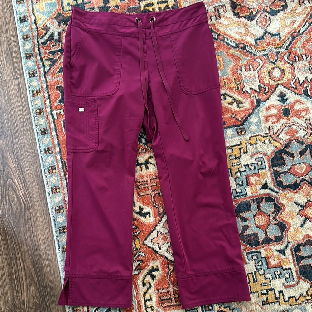 Wine Scrub Pants
